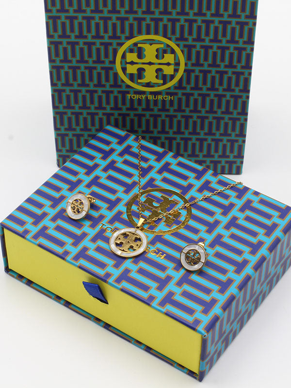 طقم توري بورش مدور شيل لوقو اطقم tory burch