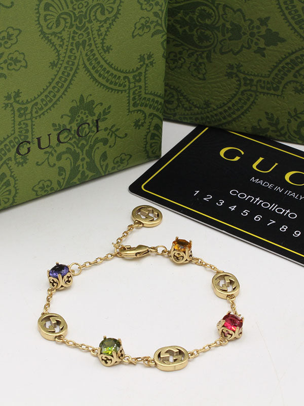 اساور قوتشي مكس كلرز لوقو اسواره gucci برونزي