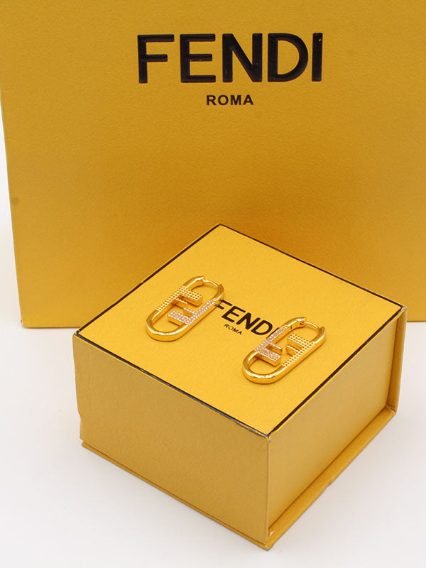 حلق فندي وسط FF حلق fendi