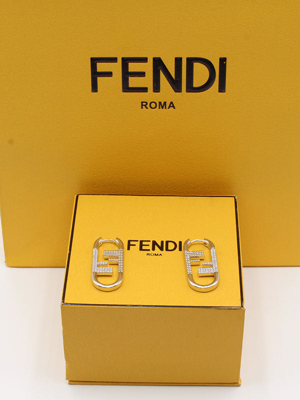 حلق فندي وسط FF حلق fendi