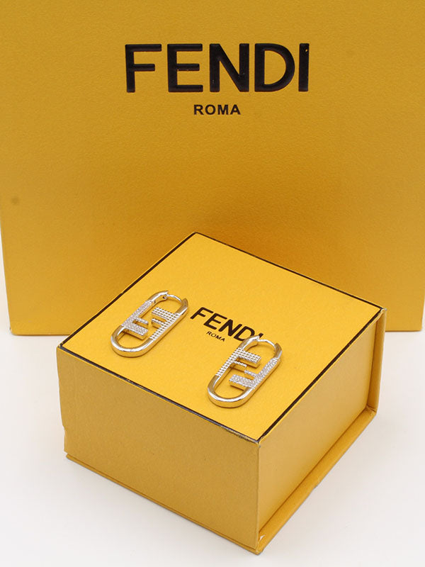 حلق فندي وسط FF حلق fendi