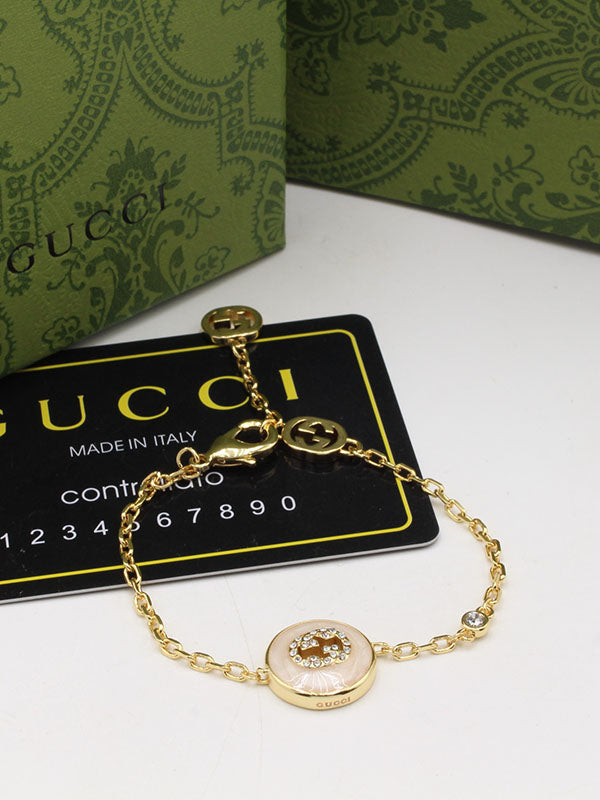اسواره قوتشي بيبي بينك لوقو اسواره gucci ذهبي
