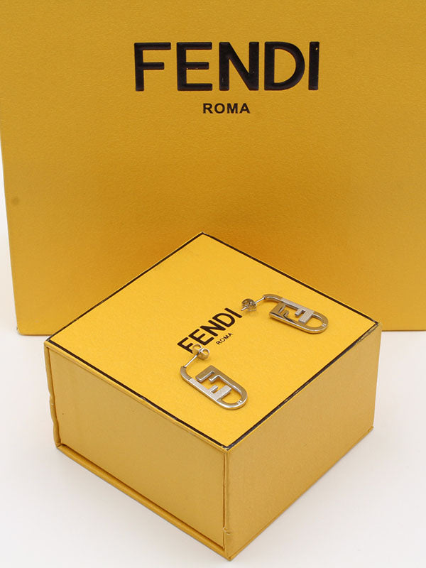 حلق فندي وسط 2 FF حلق fendi