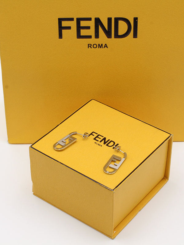 حلق فندي وسط 2 FF حلق fendi