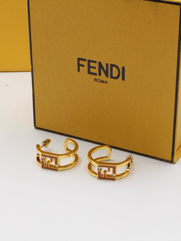 حلق فندي مدور FF حلق fendi