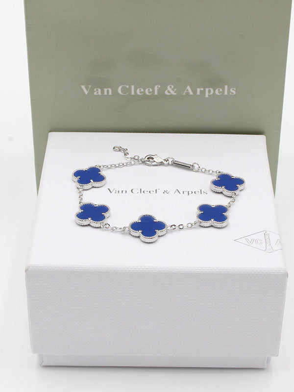اسواره فان كليف 5 ورود وذ لوقو اسواره van cleef كحلي فضي