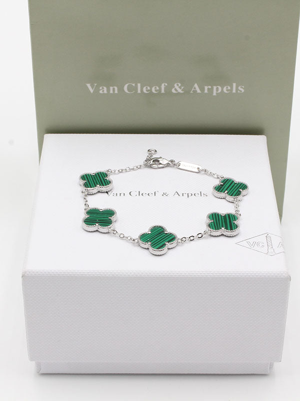 اسواره فان كليف 5 ورود وذ لوقو اسواره van cleef اخضر فضي