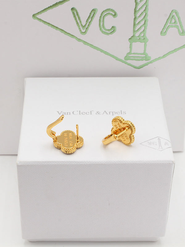 حلق فان كليف شيل ملون كبس حلق van cleef