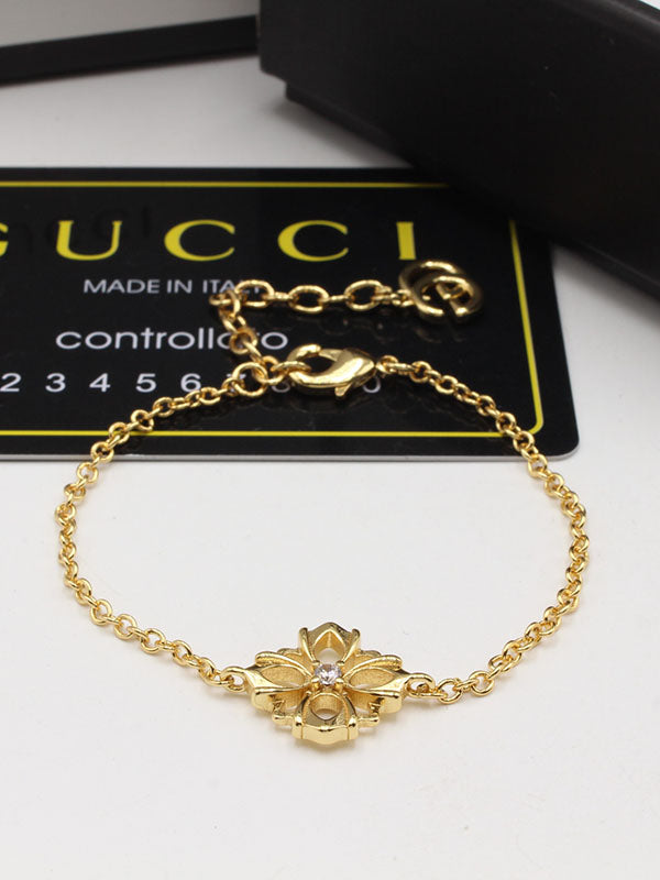 اساور قوتشي فلاور ناعمة لوقو اسواره gucci ذهبي