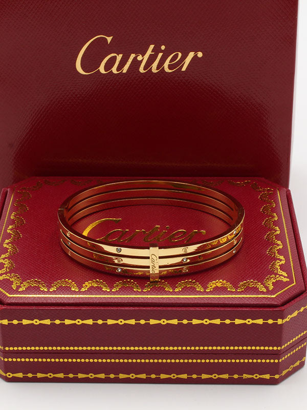 اسواره كارتير ثري لاينز بانقل ذهبي اسواره CARTIER