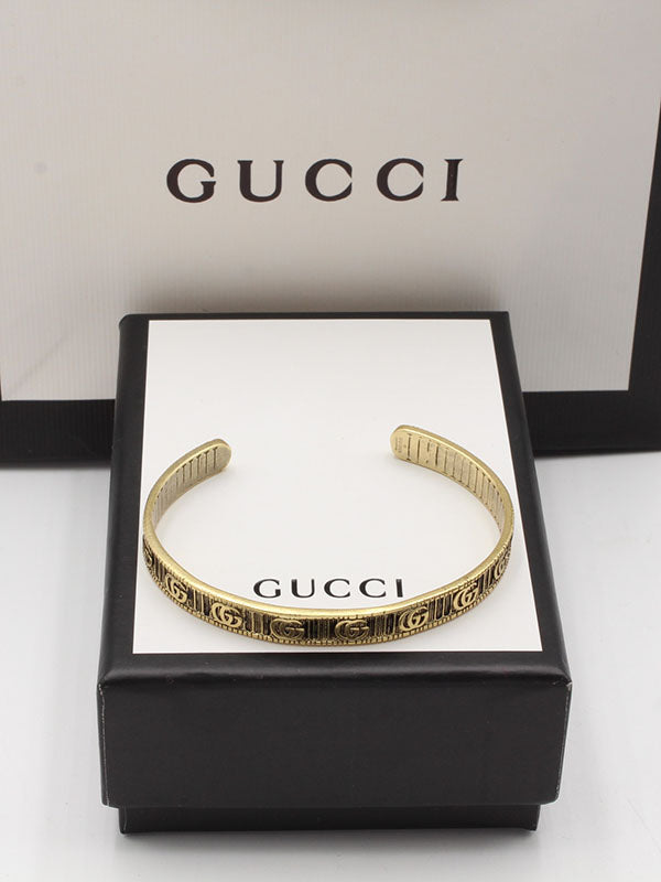 اساور قوتشي نيو مات بانقل لوقو اسواره gucci برونزي