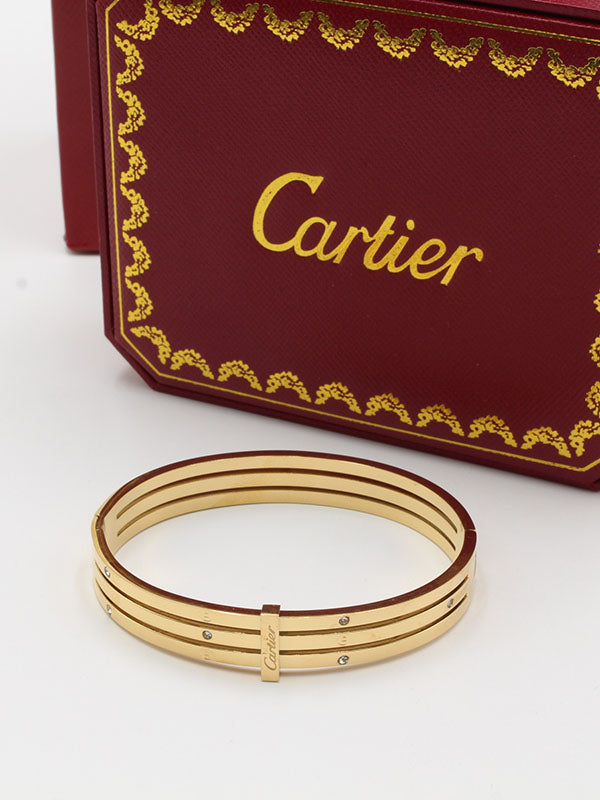 اسواره كارتير ثري لاينز بانقل ذهبي اسواره CARTIER