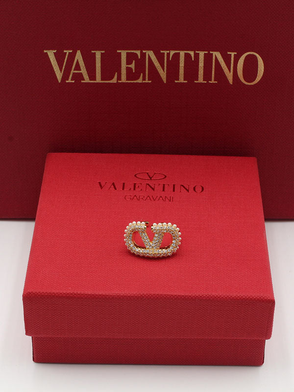 خاتم فالنتينو زركون ولولو لوقو خواتم VALENTINO فضي