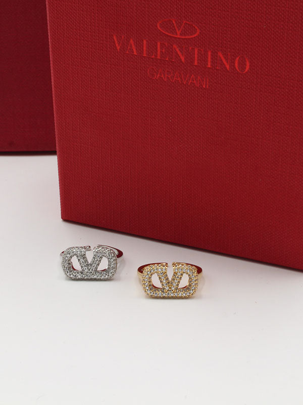 خاتم فالنتينو زركون لوقو خواتم VALENTINO
