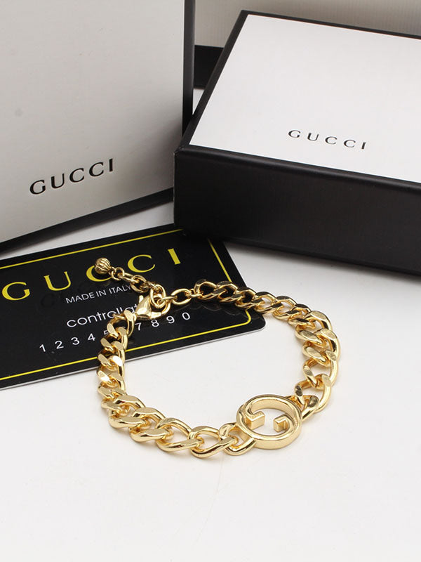 اساور قوتشي جنزير نيو لوقو اسواره gucci ذهبي