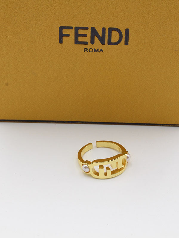 خاتم فندي ذهبي لولو ناعم خواتم fendi ذهبي