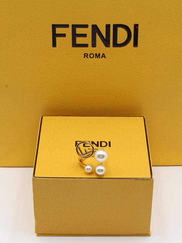 خاتم فندي ذهبي لولو كبير خواتم fendi