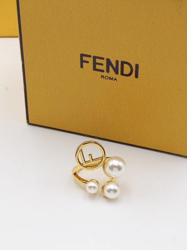 خاتم فندي ذهبي لولو كبير خواتم fendi ذهبي
