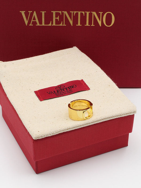 خاتم فالنتينو عريض لوقو خواتم VALENTINO