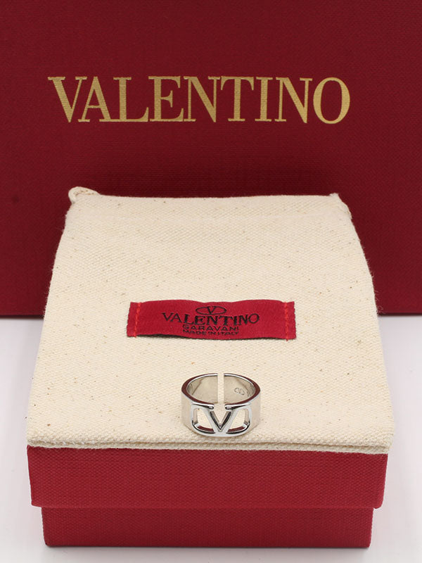خاتم فالنتينو عريض لوقو خواتم VALENTINO