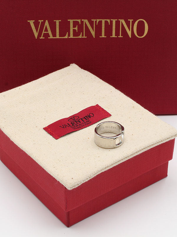خاتم فالنتينو عريض لوقو خواتم VALENTINO