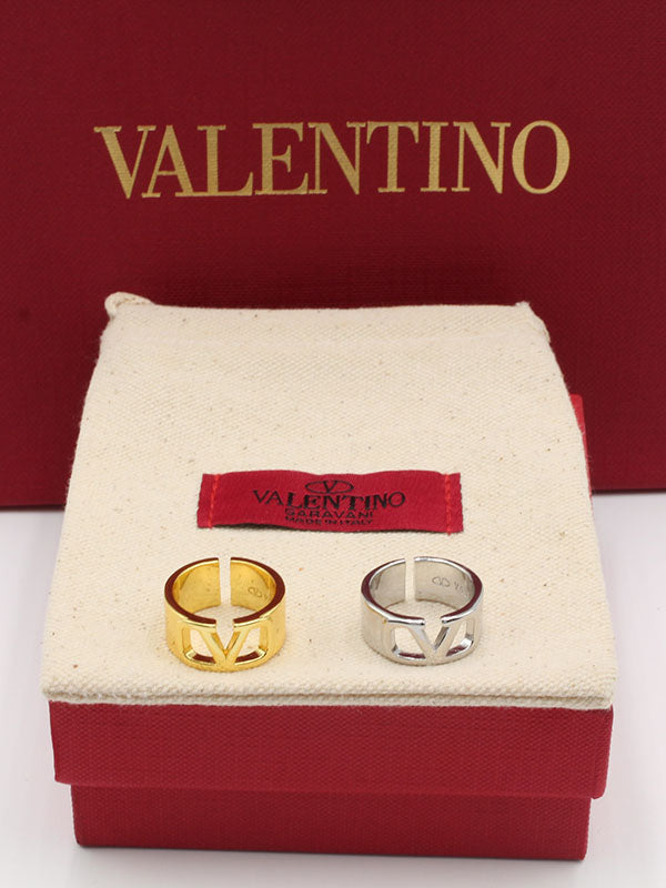 خاتم فالنتينو عريض لوقو خواتم VALENTINO