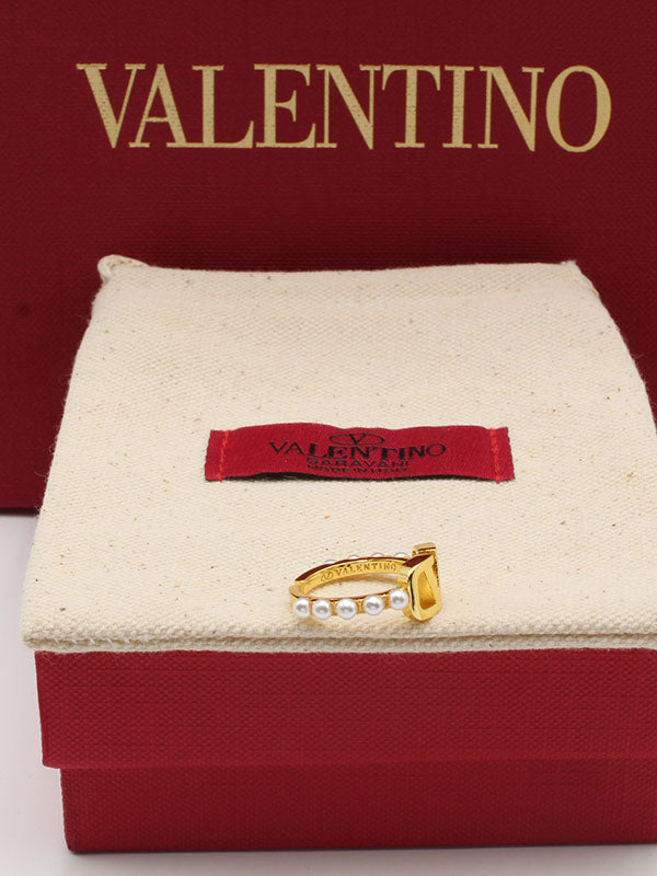 خاتم فالنتينو ذهبي لولو خواتم VALENTINO