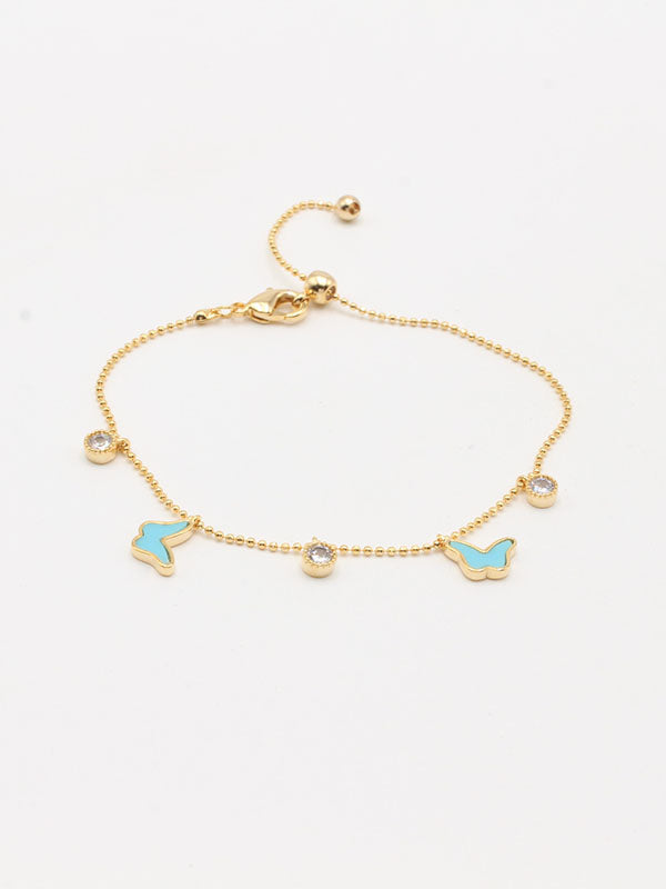 اسواره فراشه بنتدنس ناعمه اسواره jewel ذهبي تركواز