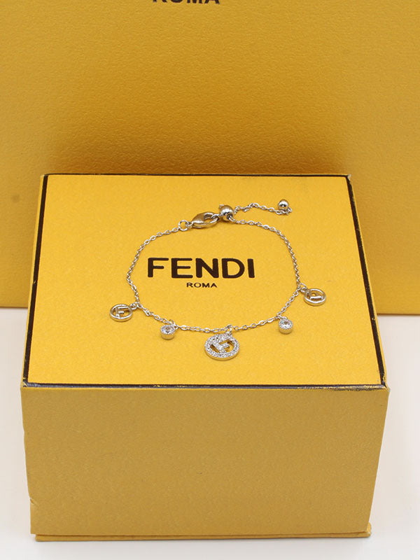 اسواره فندي بنتدنتس زركون اسواره fendi فضي