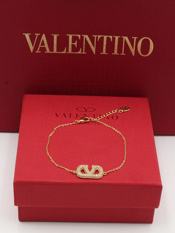 اسواره فالنتينو ذهبي زركون ون بنتدنت اسواره VALENTINO ذهبي