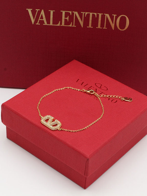 اسواره فالنتينو ذهبي زركون ون بنتدنت اسواره VALENTINO