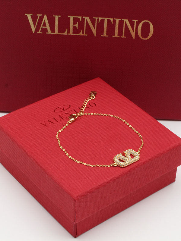 اسواره فالنتينو ذهبي زركون ون بنتدنت اسواره VALENTINO