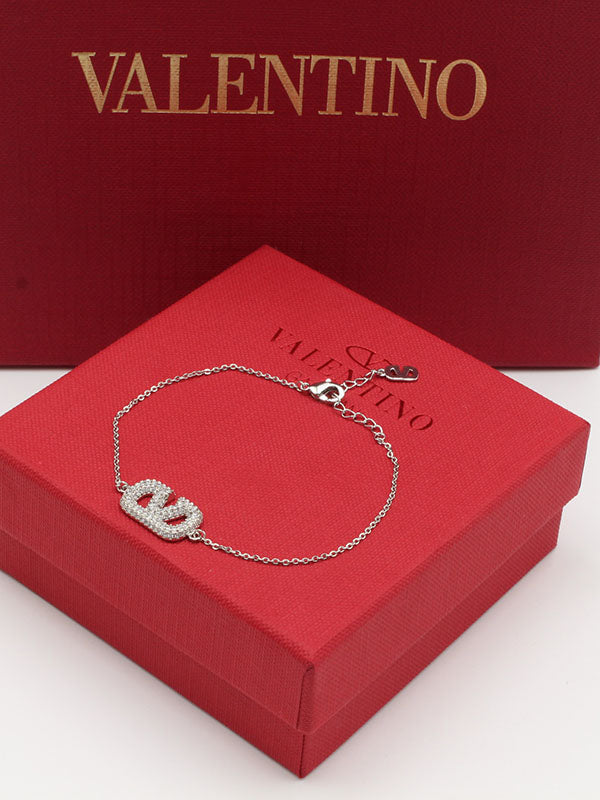 اسواره فالنتينو ذهبي زركون ون بنتدنت اسواره VALENTINO