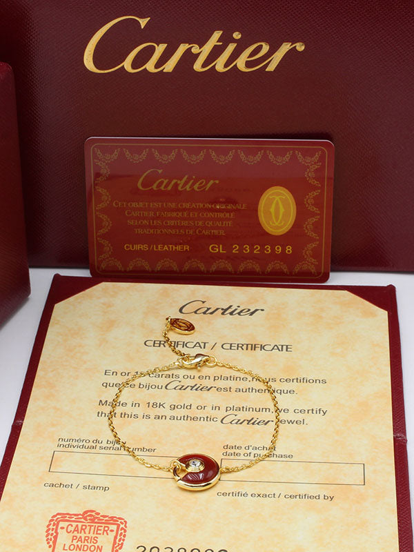 اسواره كارتير سيركل لوقو شيل ملون اسواره CARTIER عنابي