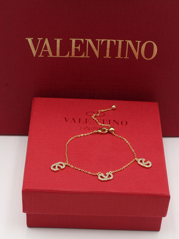 اسواره فالنتينو ذهبي زركون ثري بنتدنت اسواره VALENTINO
