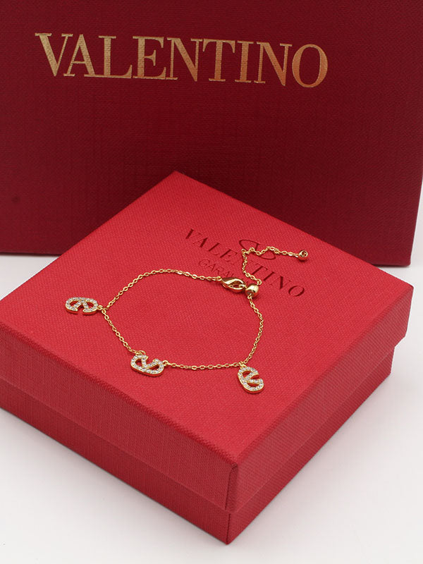 اسواره فالنتينو ذهبي زركون ثري بنتدنت اسواره VALENTINO ذهبي