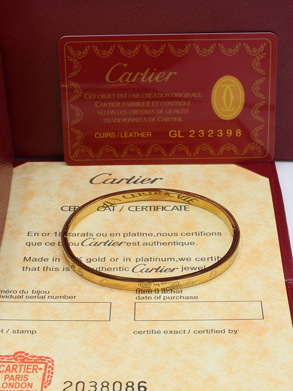 اسواره كارتير كبيرة نيو بانقل slim اسواره CARTIER ذهبي