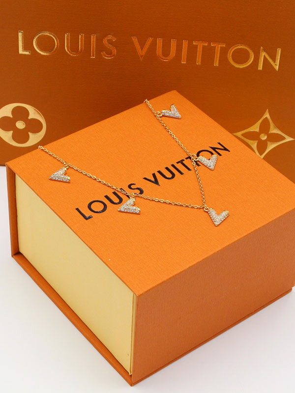 سلسال لويس فيتون تشوكر زركون سلسال louis vuitton