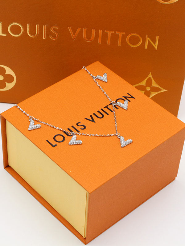 سلسال لويس فيتون تشوكر زركون سلسال louis vuitton