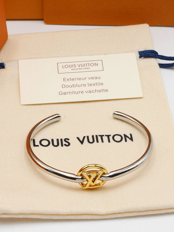 اسواره لويس فيتون نيو بانقل لوقو اسواره louis vuitton ذهبي