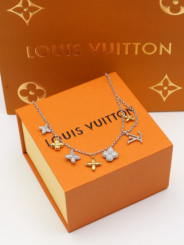 سلسال لويس فيتون بنتدنتس زركون سلسال louis vuitton