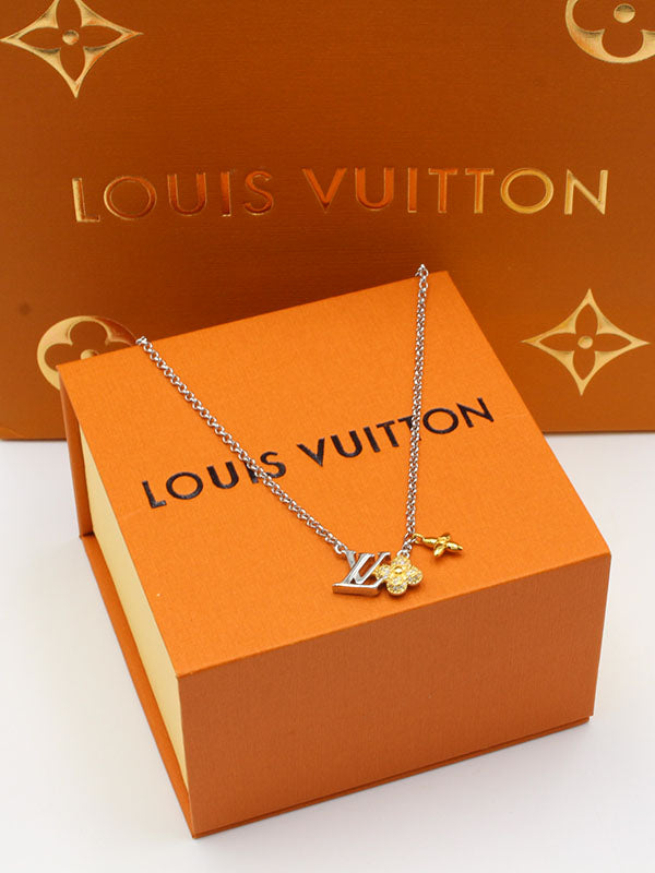 سلسال لويس فيتون ثري بندنت زركون سلسال louis vuitton