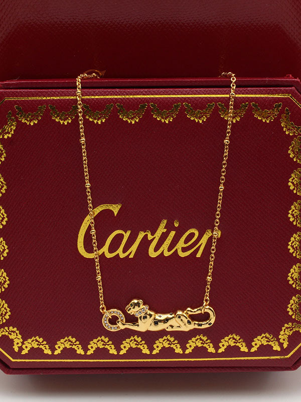 سلسال كارتير تايقر بودي لوقو سلسال CARTIER ذهبي