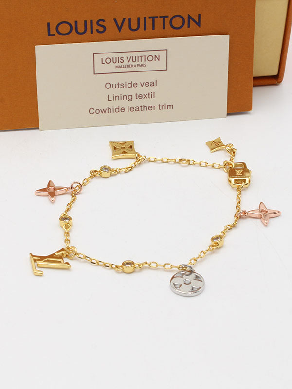 اساور لويس فيتون مكس كلورز لوقو اسواره louis vuitton ذهبي