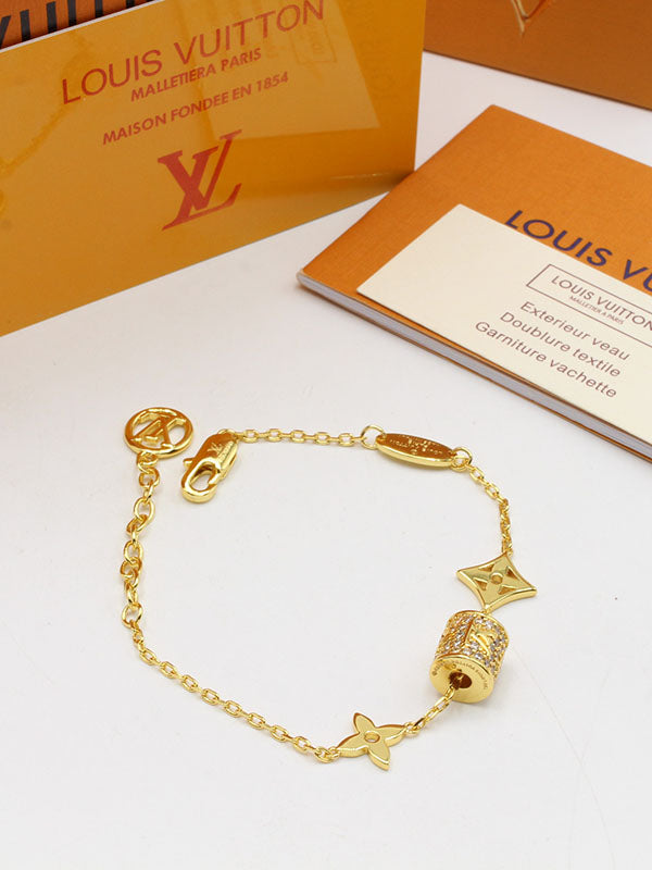 اساور لويس فيتون اسطواني زركون لوقو اسواره louis vuitton ذهبي