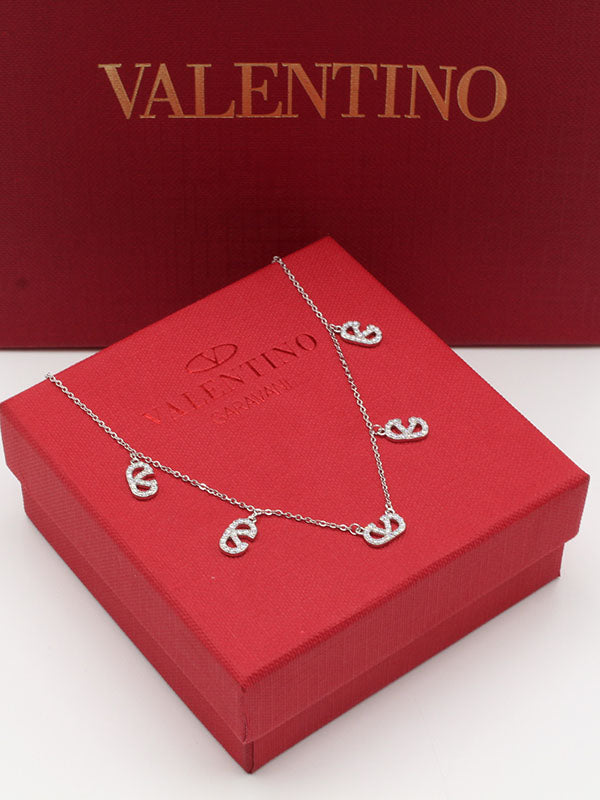 سلسال فالنتينو تشوكر زركون سلسال VALENTINO