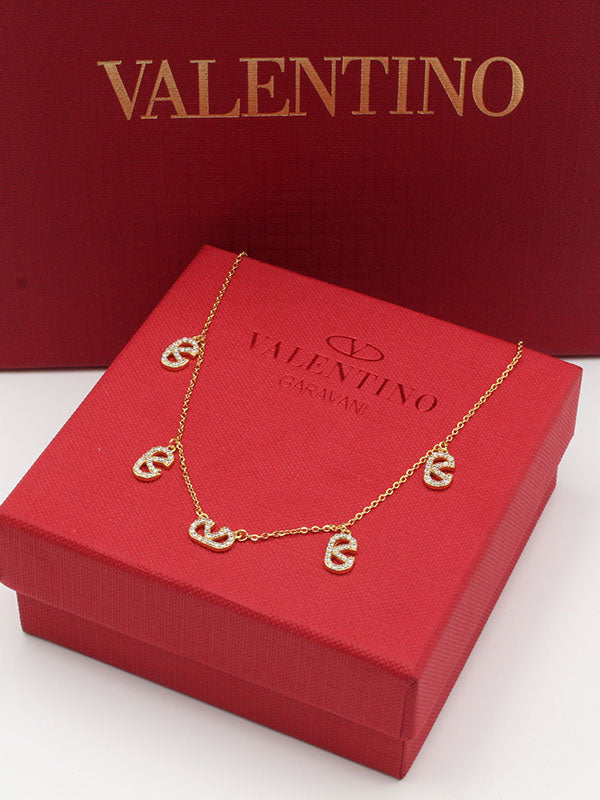 سلسال فالنتينو تشوكر زركون سلسال VALENTINO