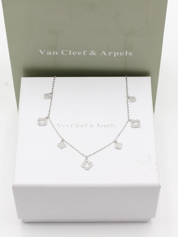 سلسال فان كليف تشوكر زركون سلسال van cleef فضي