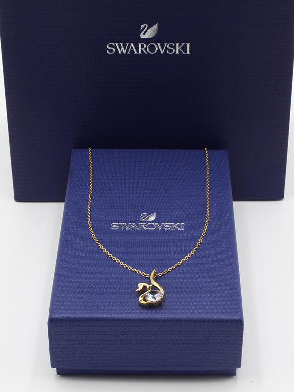 سلسال سواروفسكي ذهبي بيق ستون سلسال Swarovski