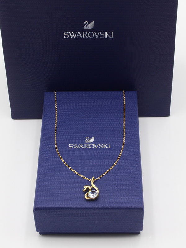سلسال سواروفسكي ذهبي بيق ستون سلسال Swarovski ذهبي